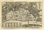 FIRE OF LONDON - A PLAN OF THE CITY AND LIBERTIES OF LONDON 1666