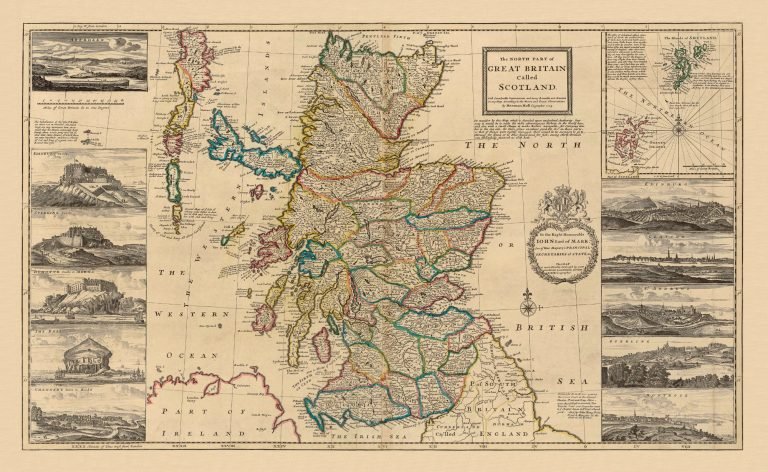 SCOTLAND 1714 Old Maps Library