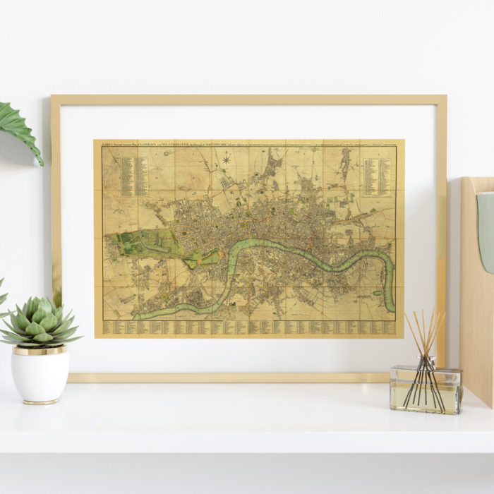 CARY’S NEW AND ACCURATE PLAN OF LONDON 1795 - Image 2