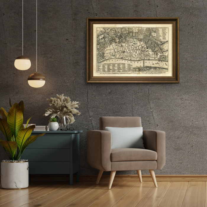 FIRE OF LONDON - A PLAN OF THE CITY AND LIBERTIES OF LONDON 1666 - Image 3