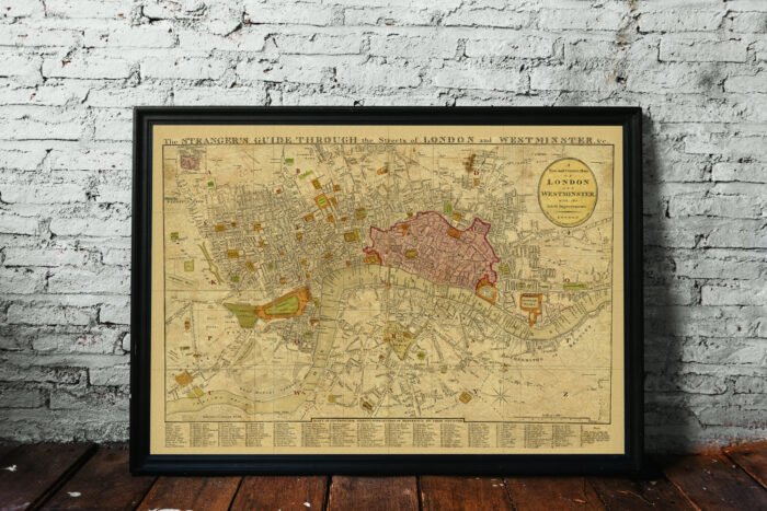 THE STRANGER'S GUIDE THROUGH THE STREETS OF LONDON AND WESTMINSTER,  YEAR 1814 - Image 2