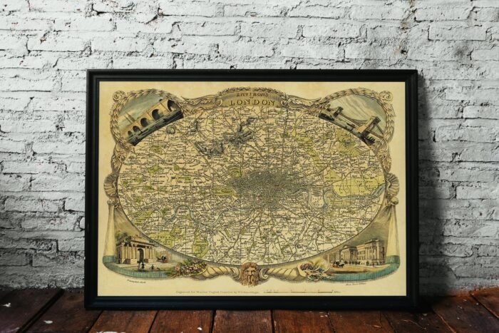 ENVIRONS OF LONDON, THOMAS MOULE 1837 - Image 2