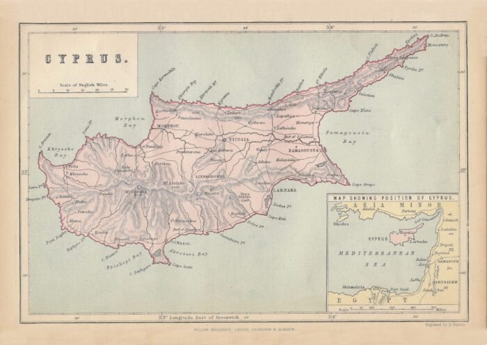 Cyprus-1885 CYPRUS 1885 By William Mackenzie - Image 1