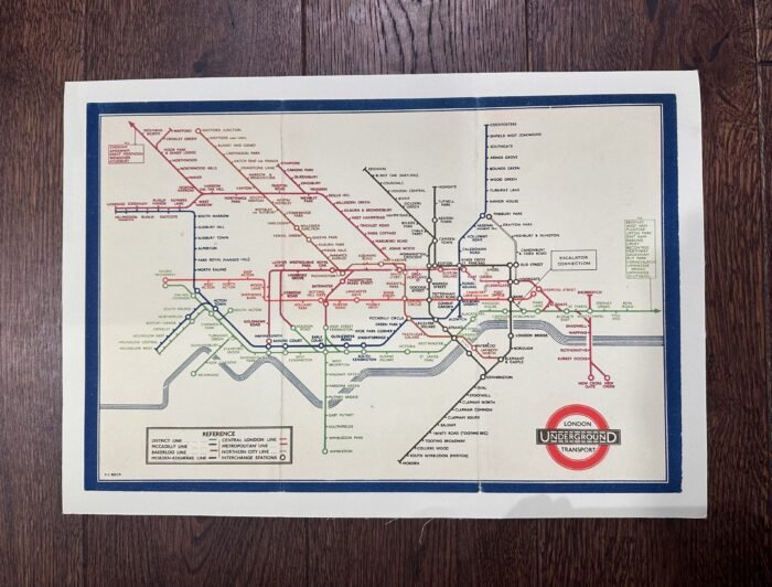 LONDON UNDERGROUND - 1936 TUBE MAP - Image 3