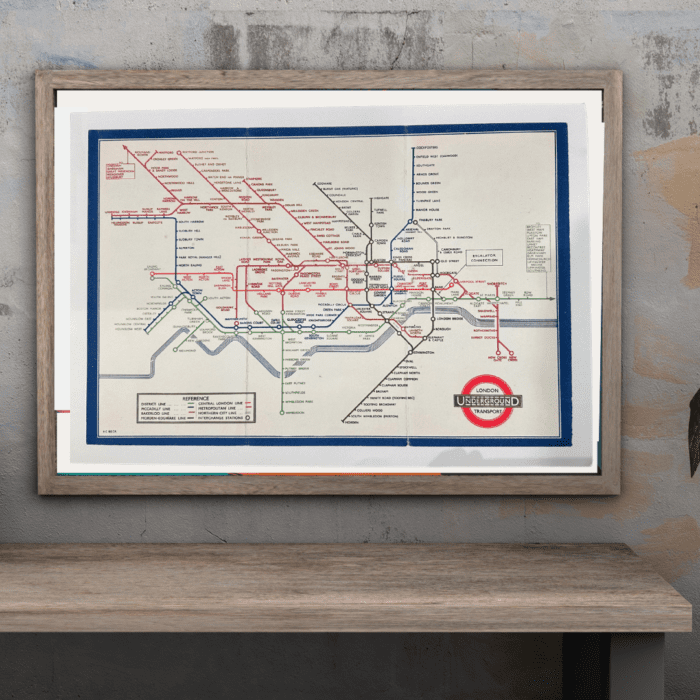 LONDON UNDERGROUND - 1936 TUBE MAP - Image 2