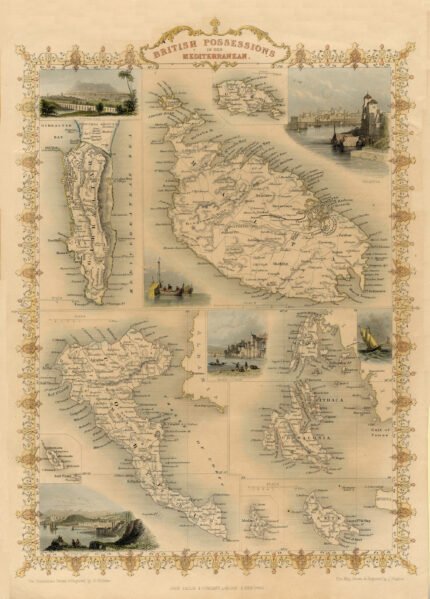 British Possessions in the Mediterranean, 1851